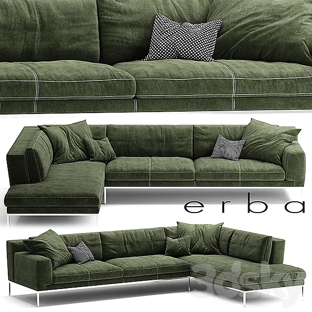 Sofa ERBA ITALIA EDIZIONE Sectional sofa 3DSMax File