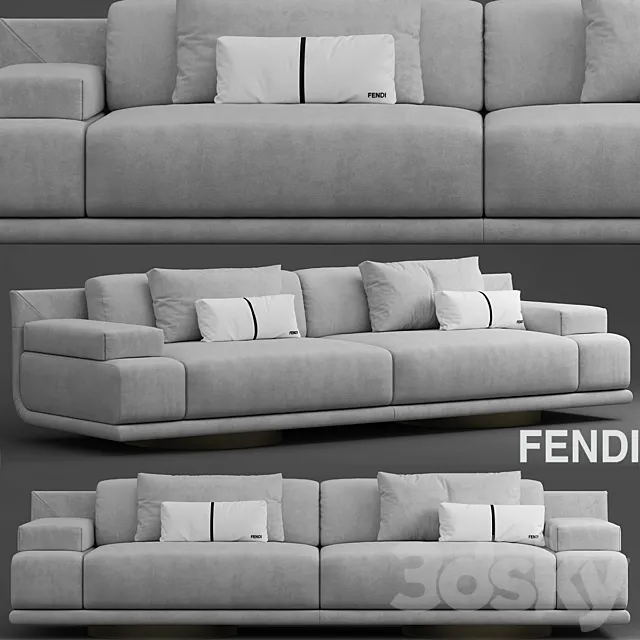 Sofa fendi casa artu sofa 3DS Max Model