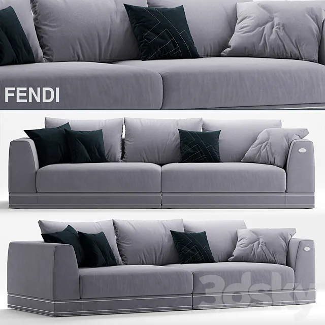 Sofa fendi casa tudor 3ds Max