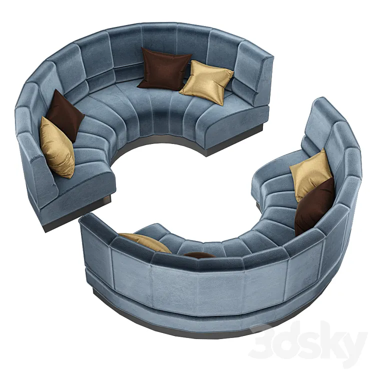 Sofa for bar restaurant 3DS Max