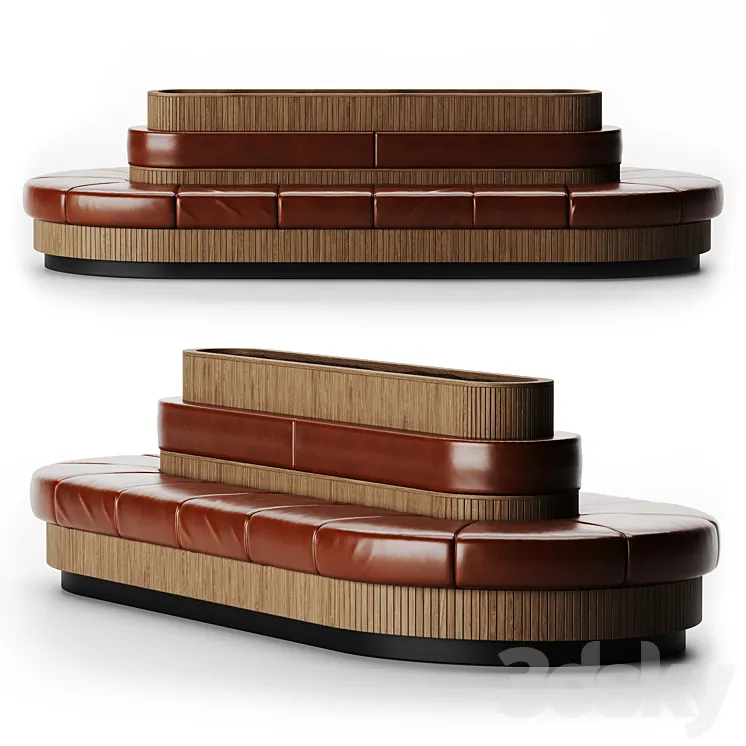 Sofa for cafes and restaurants 3DS Max