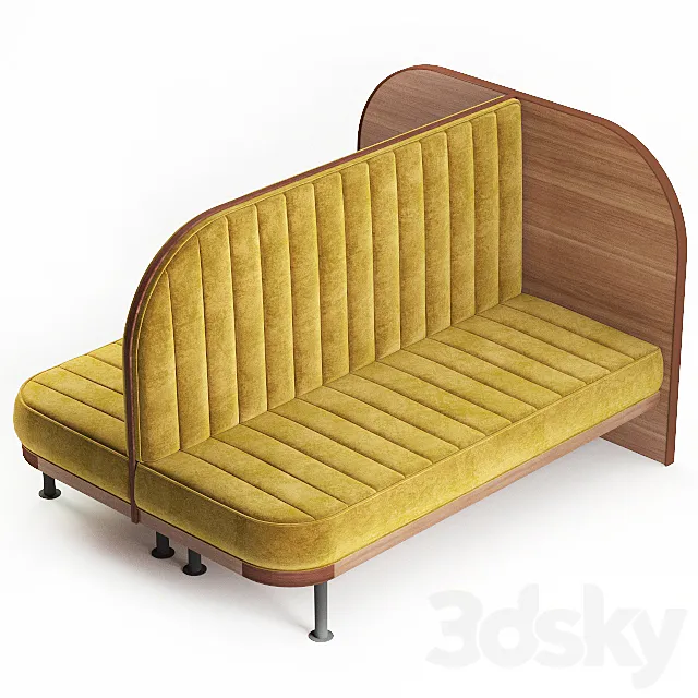 Sofa for restaurant-5 3DS Max Model