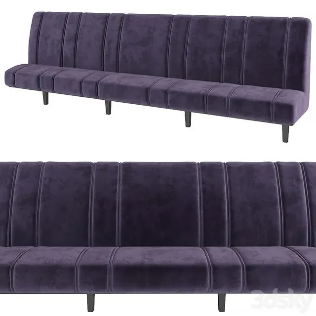 Sofa for restaurant cafe bar 3dsMax Model
