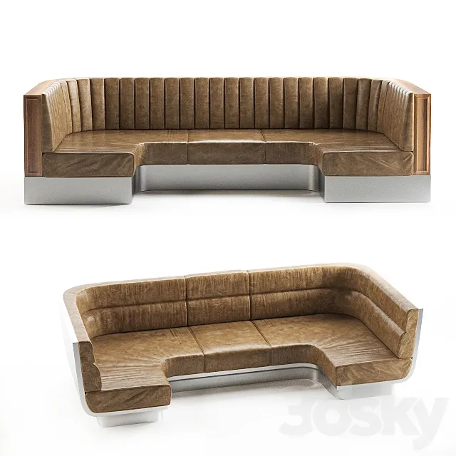 Sofa for restaurants-4 3ds Max