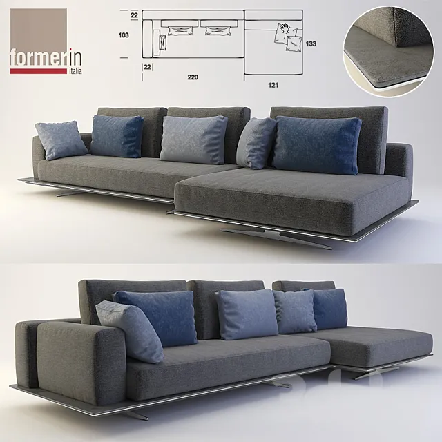 sofa Formerin Mastroianni 3ds Max