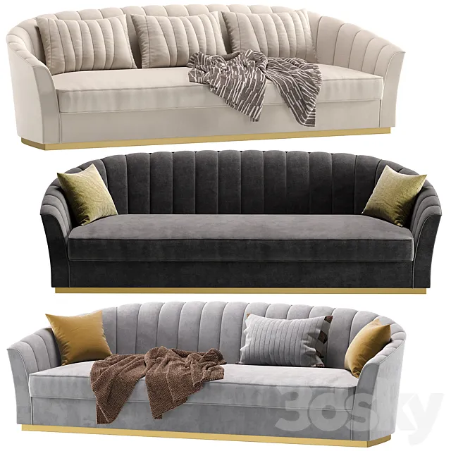 Sofa FRANKLIN by Cazarina Interiors_Диван ФРАНКЛИН 3ds Max