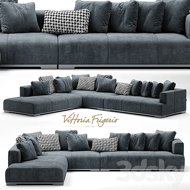 Sofa frigerio salotti ATTICO 3DS Max Model