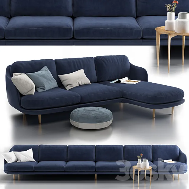 Sofa Fritz Hansen LUNE 3DS Max Model
