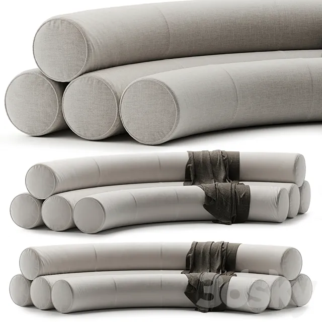 sofa from an art exhibition 3ds Max