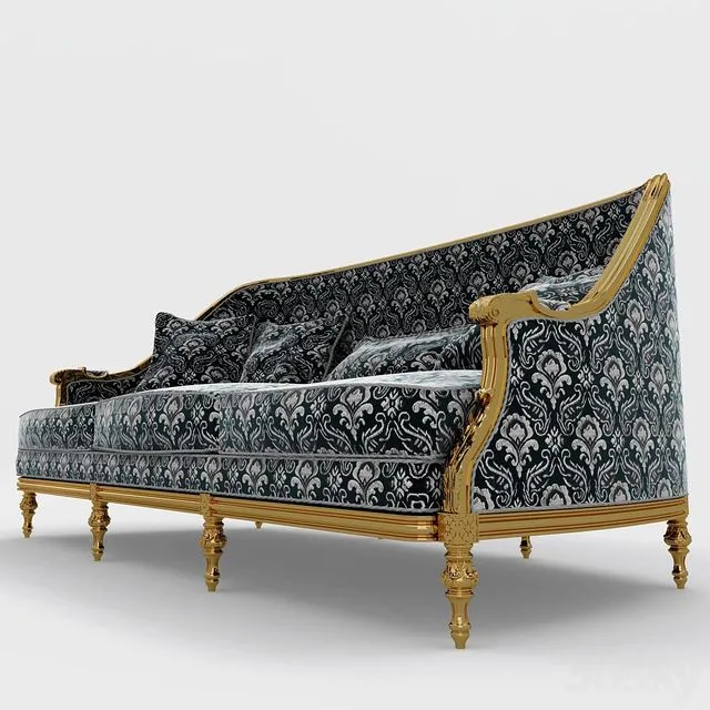 Sofa from Angelo_Cappellini_Luigi_XVI_marino 3dsMax Model