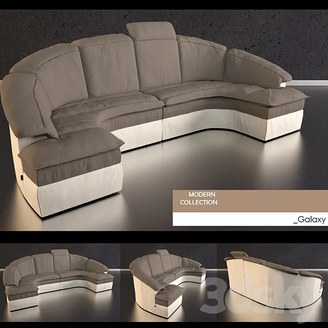 Sofa Galaxy 3DS Max Model