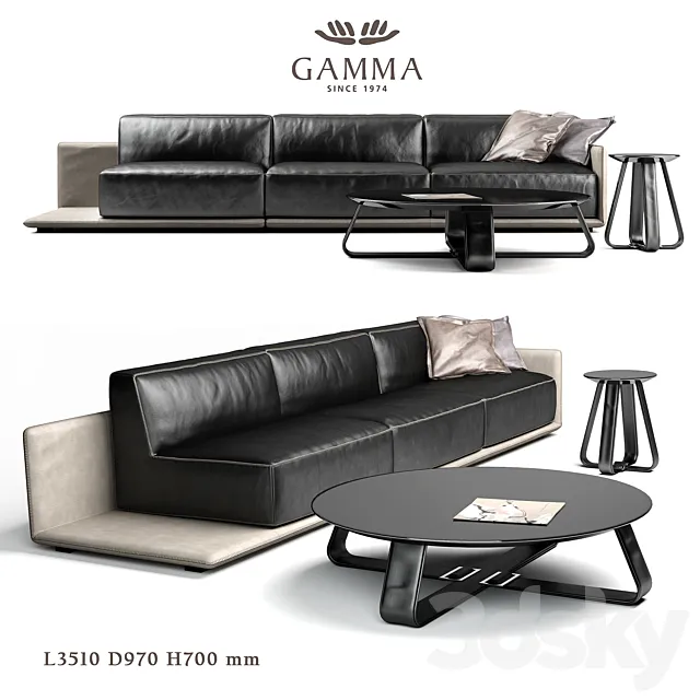 sofa Gamma Border 3DSMax File