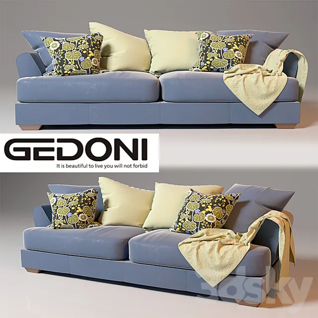 sofa Gedoni 3DS Max Model