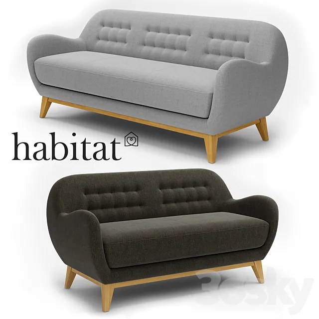 sofa Habitat Collection Balthasar Fabric 3ds Max