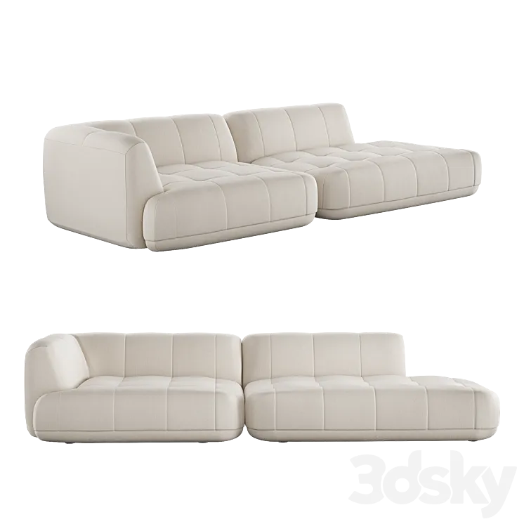 Sofa HAY QUILTON ONE-ARM 3DS Max Model
