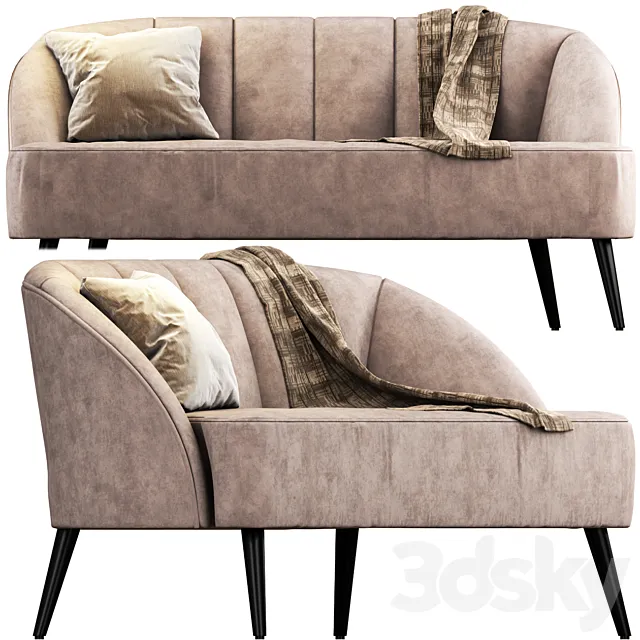 Sofa hessian 3ds Max