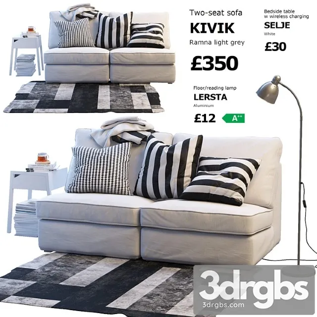 Sofa Ikea Kivik 1 3dsmax Download