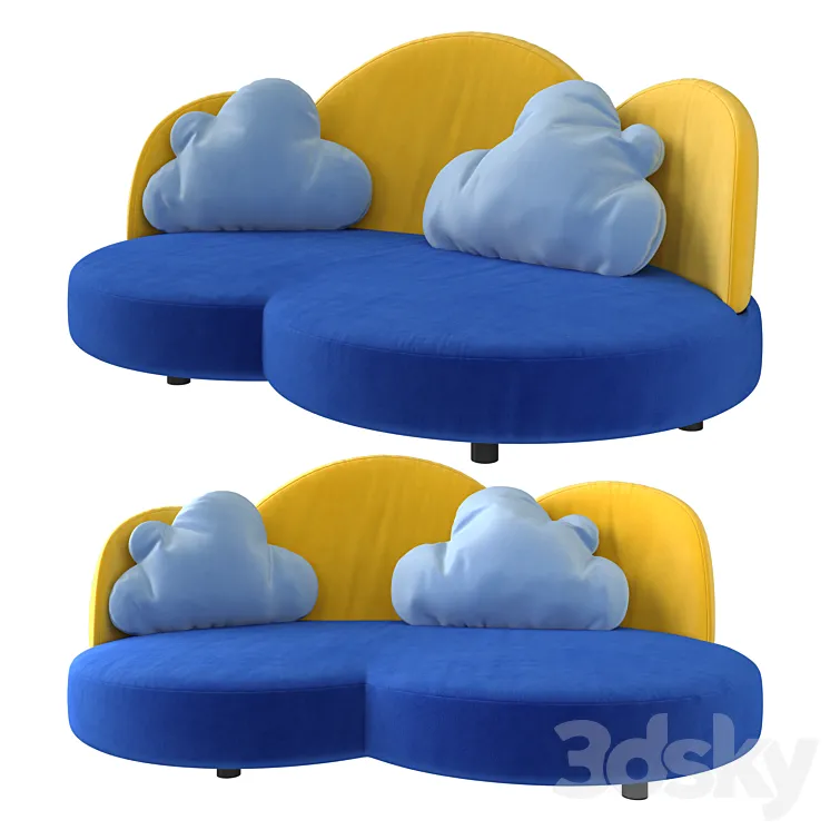 Sofa in the nursery Cloud from Haba (art.2924) 3DS Max