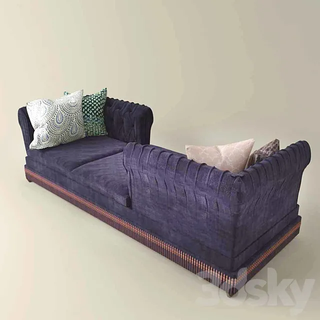 Sofa in the style of boho 3DS Max Model