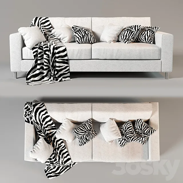 Sofa JAMES Milano Bedding _ Kover srl Sofa Beds MDJAM140F 2 3ds Max