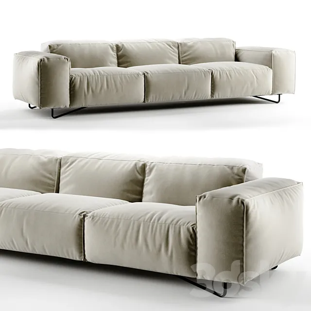Sofa JE T’ATTENDS Giopagani 3ds Max