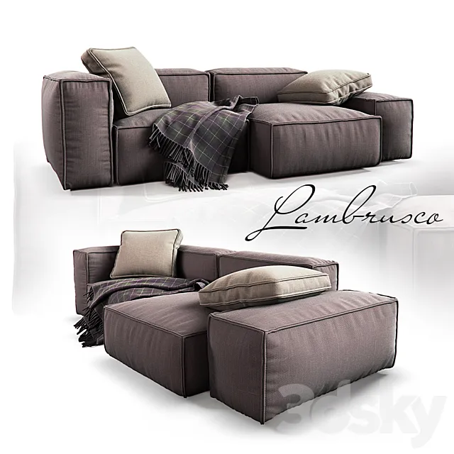 sofa Lambrusco 3DS Max Model