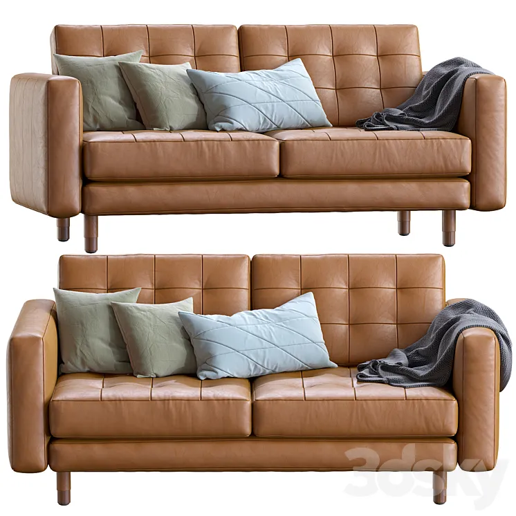 Sofa Landskrona leather By Ikea 3DS Max Model