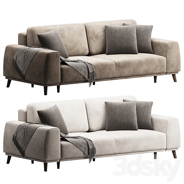 Sofa Laronso Soft Pearl 3dsMax Model