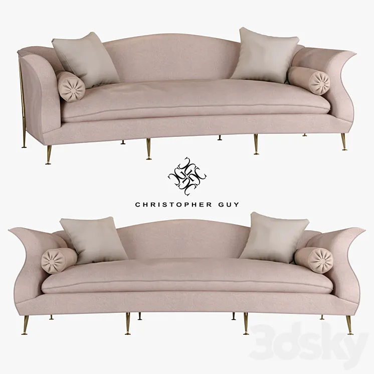 Sofa Le Colbert Christopher Guy 3DS Max