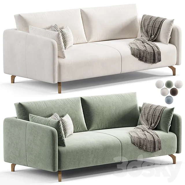 Sofa Lieri Velvet Beige by Divan.ru 3ds Max