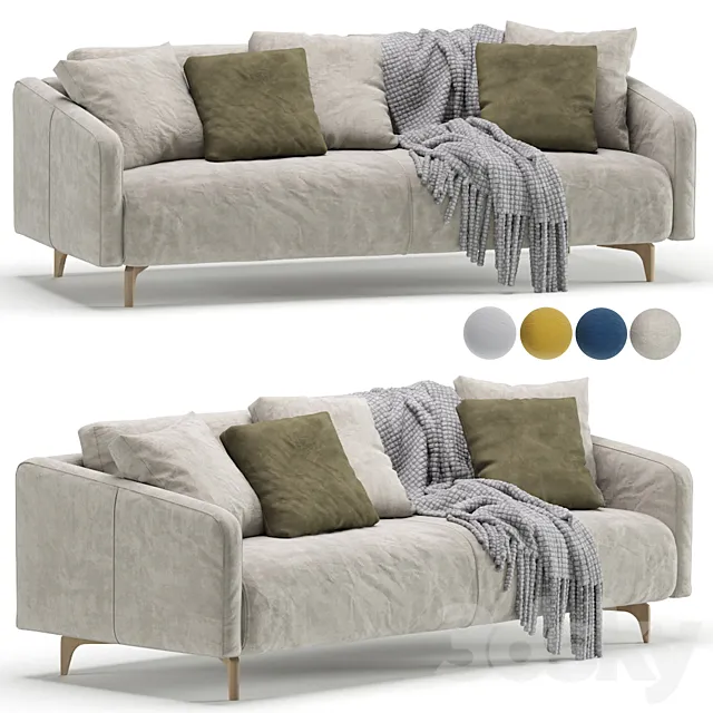 Sofa Ljeri Barhat Beige By Divan.ru _ Sofa Ljeri 3DS Max Model