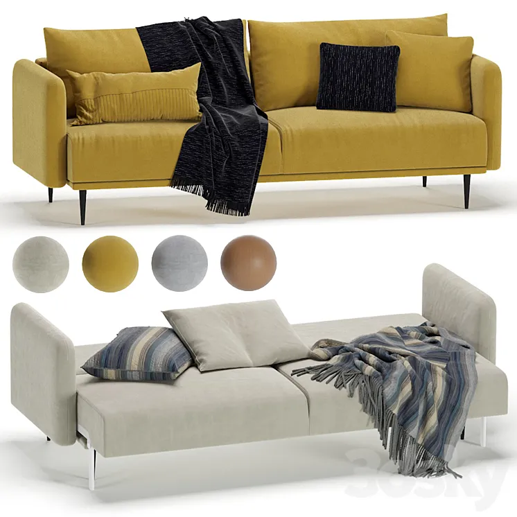 Sofa Loft Sayle Barhat Emerald \/ Диван Сайле 3DS Max Model