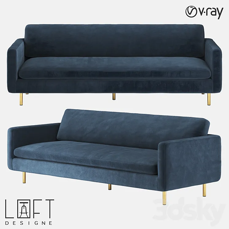 Sofa LoftDesigne 2504 model 3DS Max