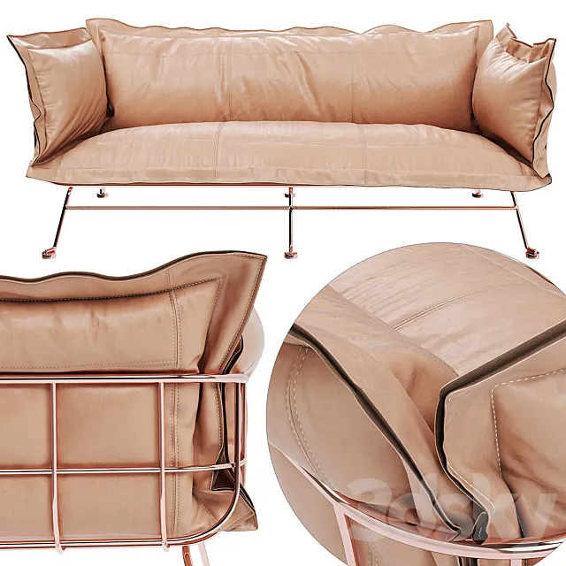 Sofa LoftDesigne 4090 _ Moooi Nest sofa replica 3ds Max