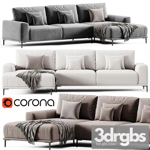 Sofa Lounge Montado By Eichholtz 3dsmax Download