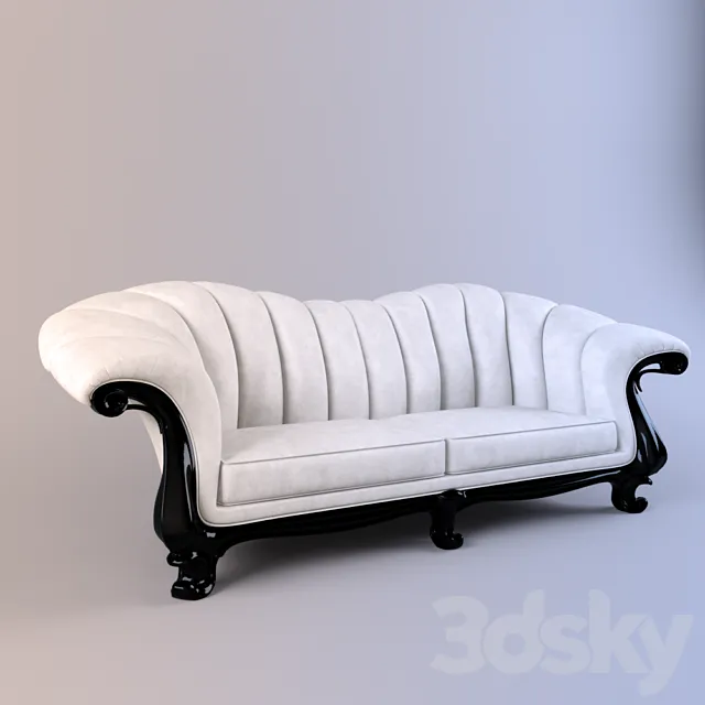 Sofa Louvre MANTELLASSI Casa Gioiello Louvre 3DS Max Model