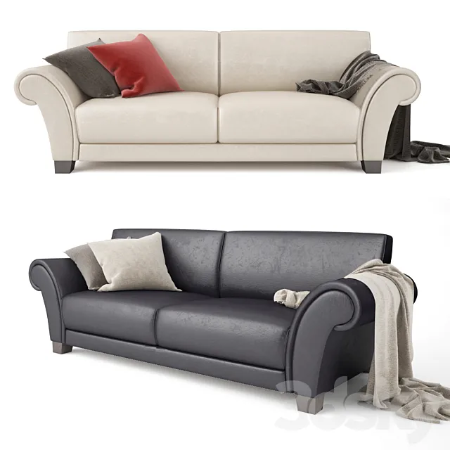 Sofa Loveseat 3DS Max Model