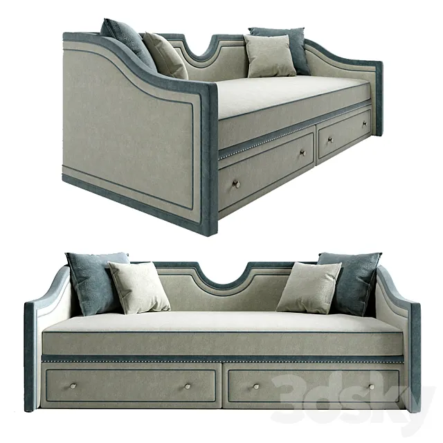 Sofa Manifesto Silver 3ds Max