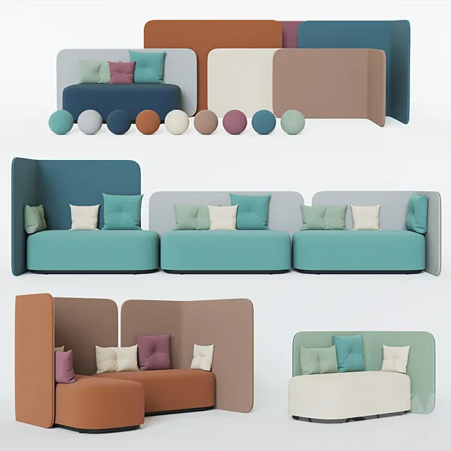 Sofa Martela PODLOUNGE 3DS Max Model