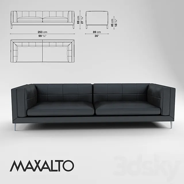 Sofa Maxalto Dives 3DSMax File