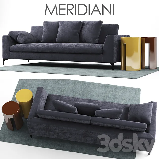 Sofa Meridiani LOUIS UP Sofa 3ds Max