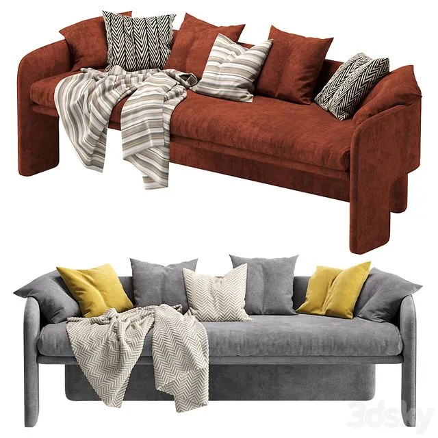 Sofa milo baughman 3dsMax Model