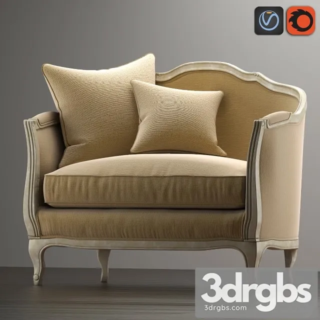 Sofa Mini Ondine Salon Bench 3dsmax Download