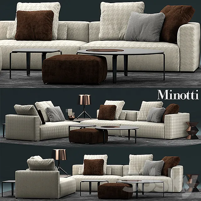 Sofa minotti donovan 3DS Max Model
