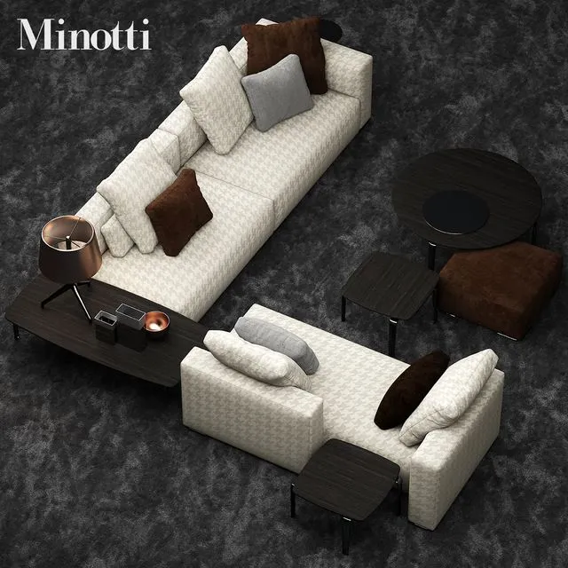 Sofa minotti donovan 3dsMax Model