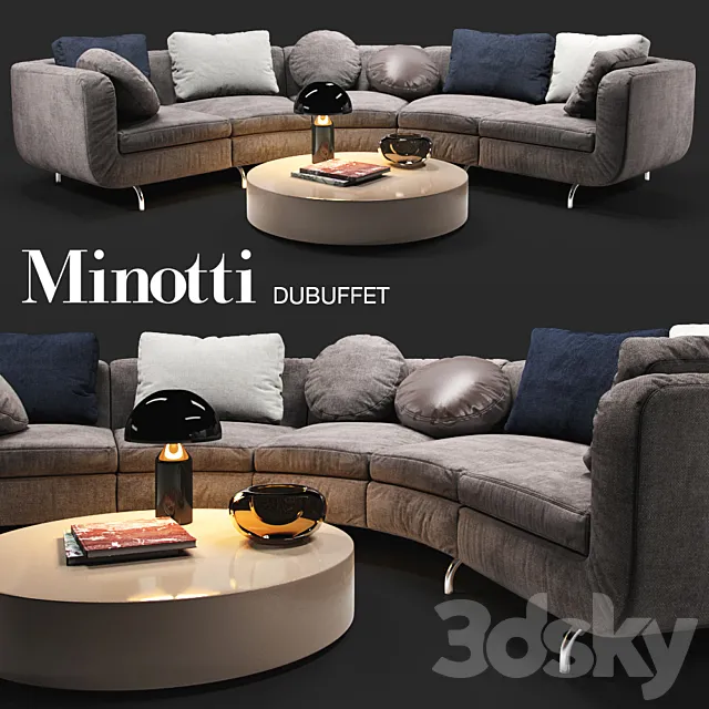 Sofa Minotti Dubuffet 3DSMax File