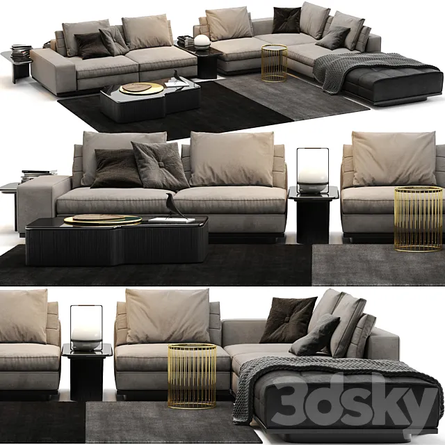 Sofa Minotti Lawrence B 3DS Max Model