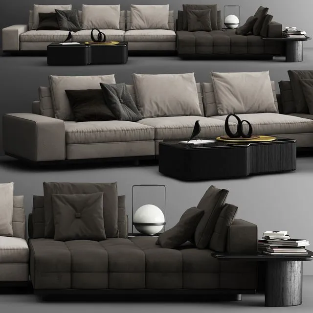 Sofa Minotti Lawrence C 3dsMax Model