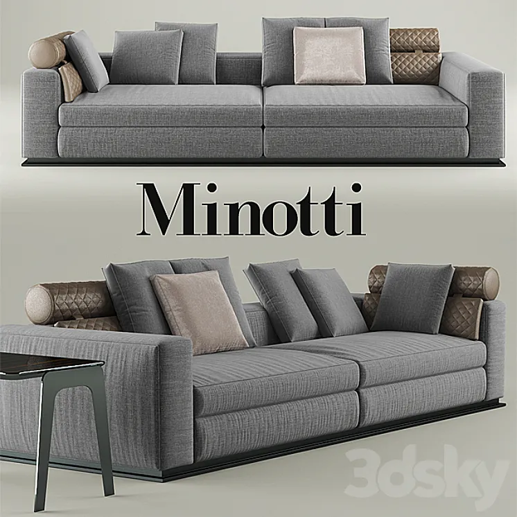 Sofa minotti leonard 3DS Max