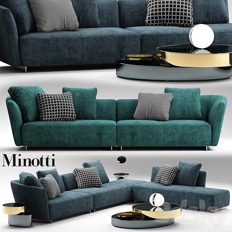 Sofa minotti lounge seymour 3DS Max